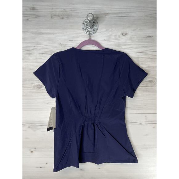 New York Laundry + MEDics Shirt Womens Small V-Neck Scrub Top Stretch Pockets - Picture 7 of 7